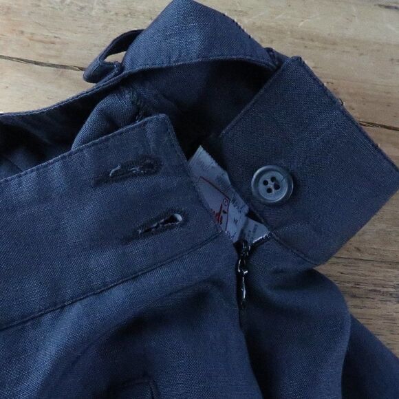 MONDI VINTAGE GREY SIDE ZIP SKINNY OFFICE TROUSERS PANTS SIZE 36 - Picture 4 of 9